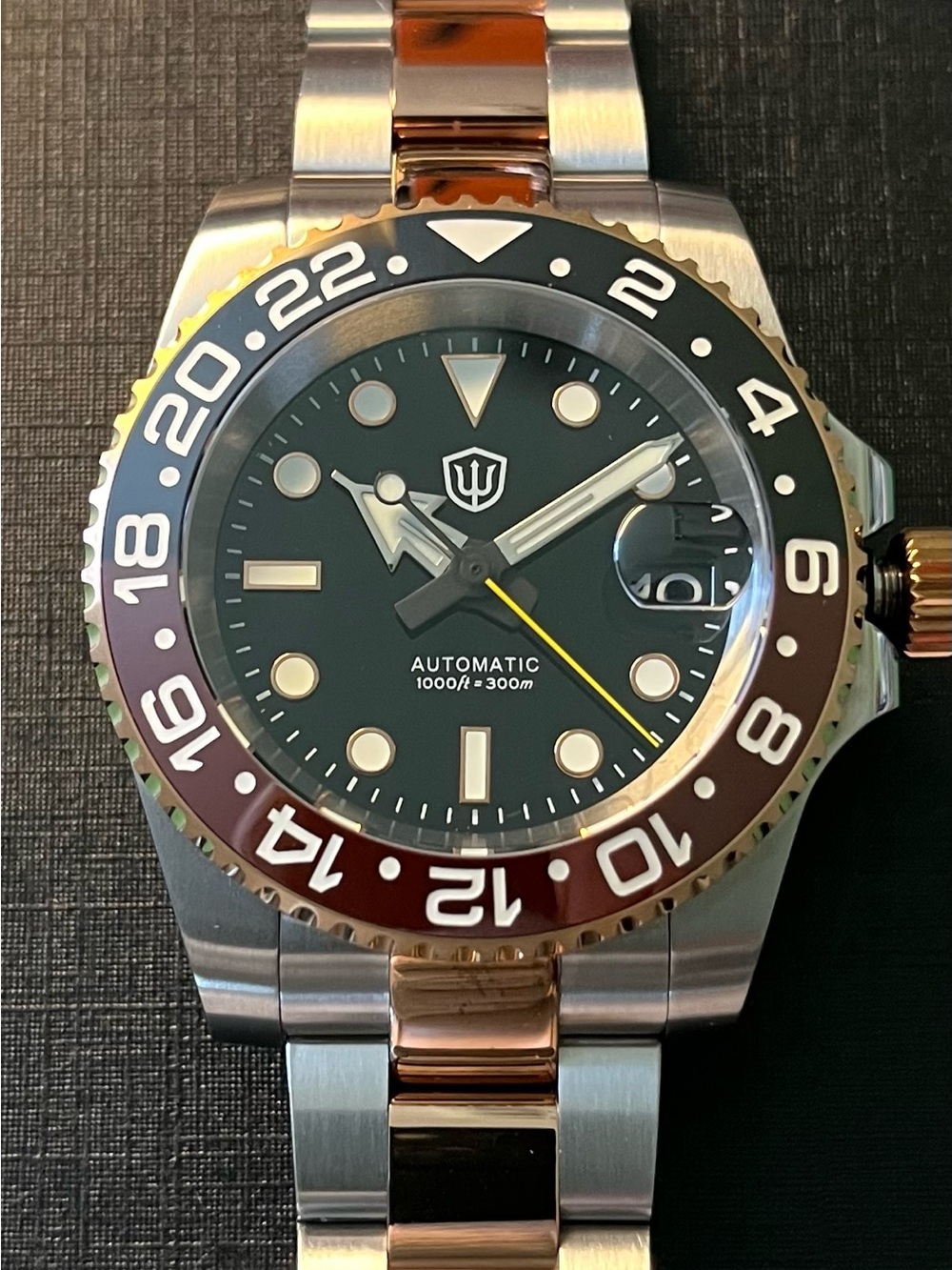 Automatic Men's Dive Watch - Black Dial,  made by WatchDive watches.
